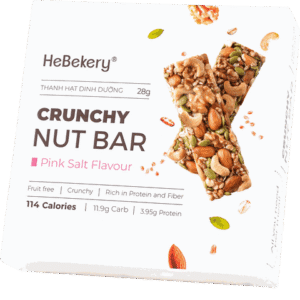 Thanh Hạt Muối Hồng Dinh Dưỡng 114Kcal - Crunchy Nut Nutrition Bar Hebekery