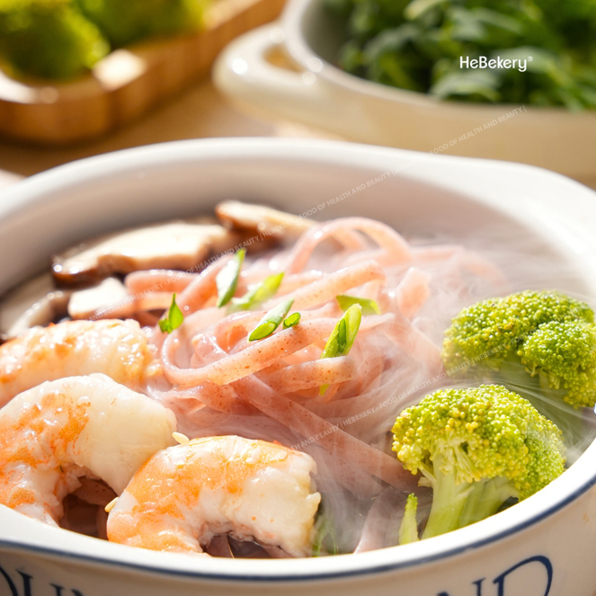 Mì Chũ Rau Củ Tự Nhiên 5 Vị - Mì Chũ Ngũ Sắc Ăn Kiêng Healthy HeBekery 1kg - Hình ảnh 9