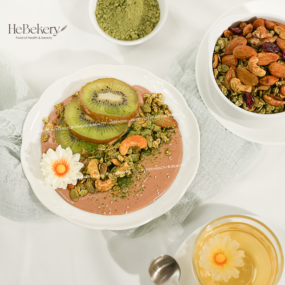 Granola Truly Healthy Vị Matcha HEBEKERY by HEBE - Ngũ Cốc Dinh Dưỡng Lành Mạnh Tự Nhiên - Hình ảnh 7
