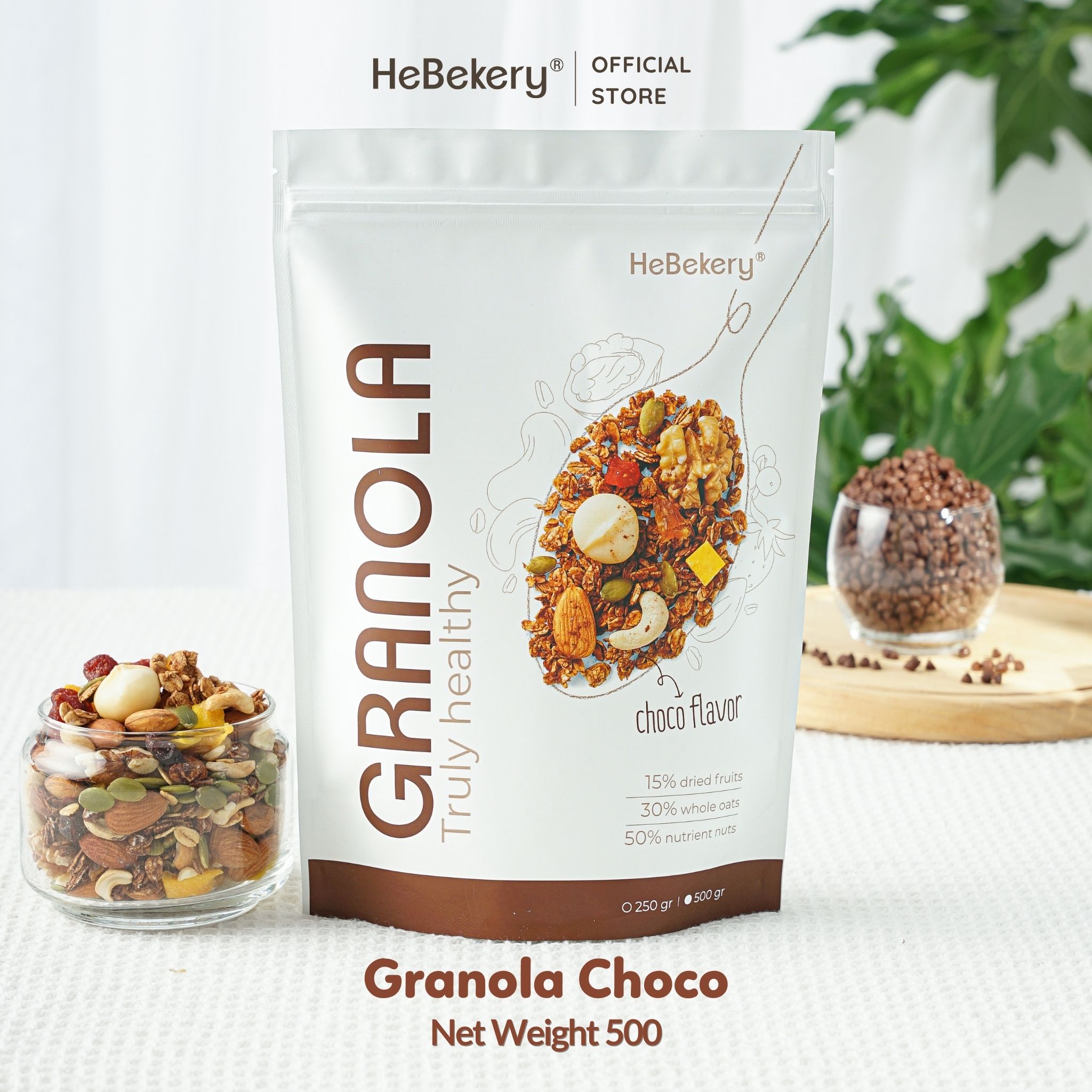Granola Truly Healthy Vị Chocolate HEBEKERY by HEBE - Ngũ Cốc Dinh Dưỡng Lành Mạnh Tự Nhiên - Hình ảnh 12