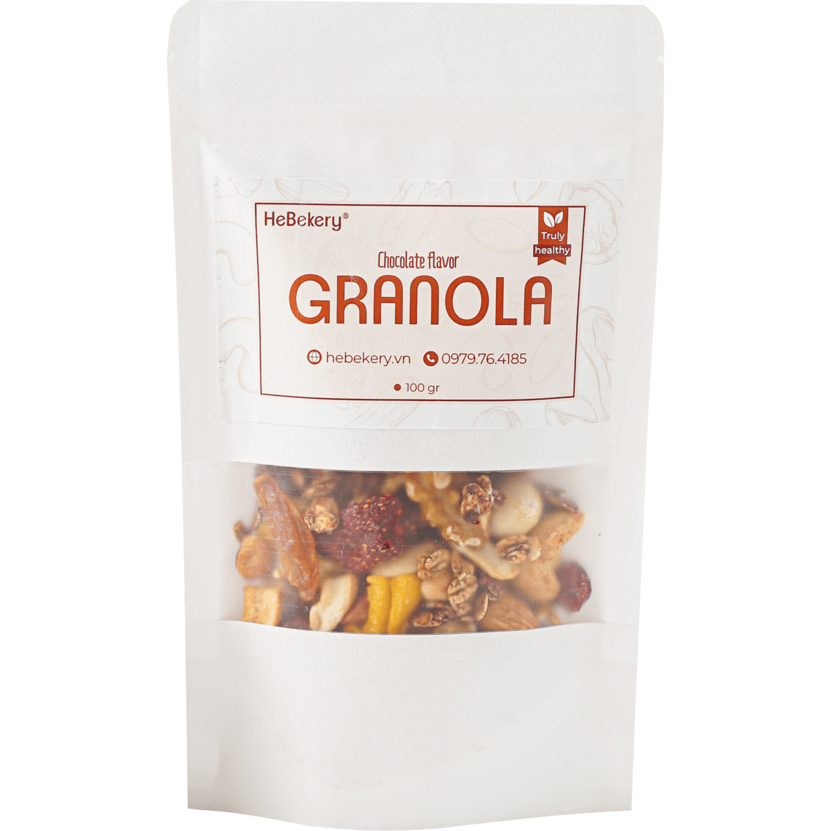 Granola Truly Healthy Vị Chocolate HEBEKERY by HEBE - Ngũ Cốc Dinh Dưỡng Lành Mạnh Tự Nhiên - Hình ảnh 10