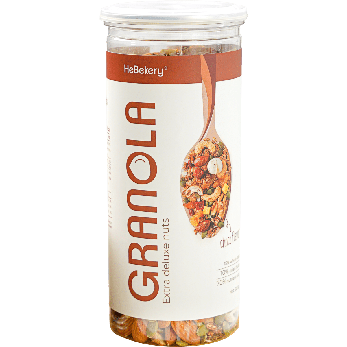 Granola Siêu Hạt 3 Vị Truyền Thống, Choco, Matcha - Ngũ Cốc Ăn Vặt Dinh Dưỡng Cao Cấp Ăn Kiêng Lành Mạnh by Hebekery - Hình ảnh 5