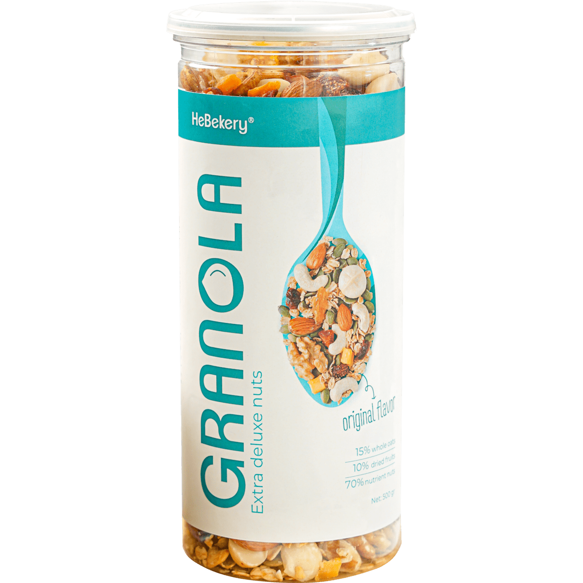 Granola Siêu Hạt 3 Vị Truyền Thống, Choco, Matcha - Ngũ Cốc Ăn Vặt Dinh Dưỡng Cao Cấp Ăn Kiêng Lành Mạnh by Hebekery - Hình ảnh 3