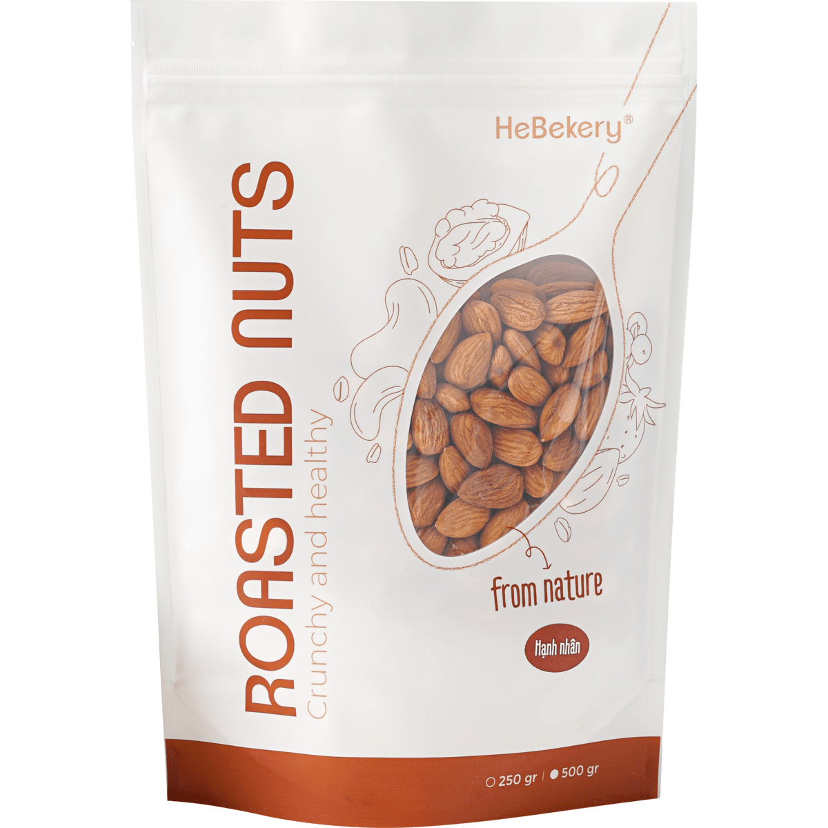 Hạnh Nhân Nướng Giòn Rang Mộc Hebekery - Hình ảnh 2