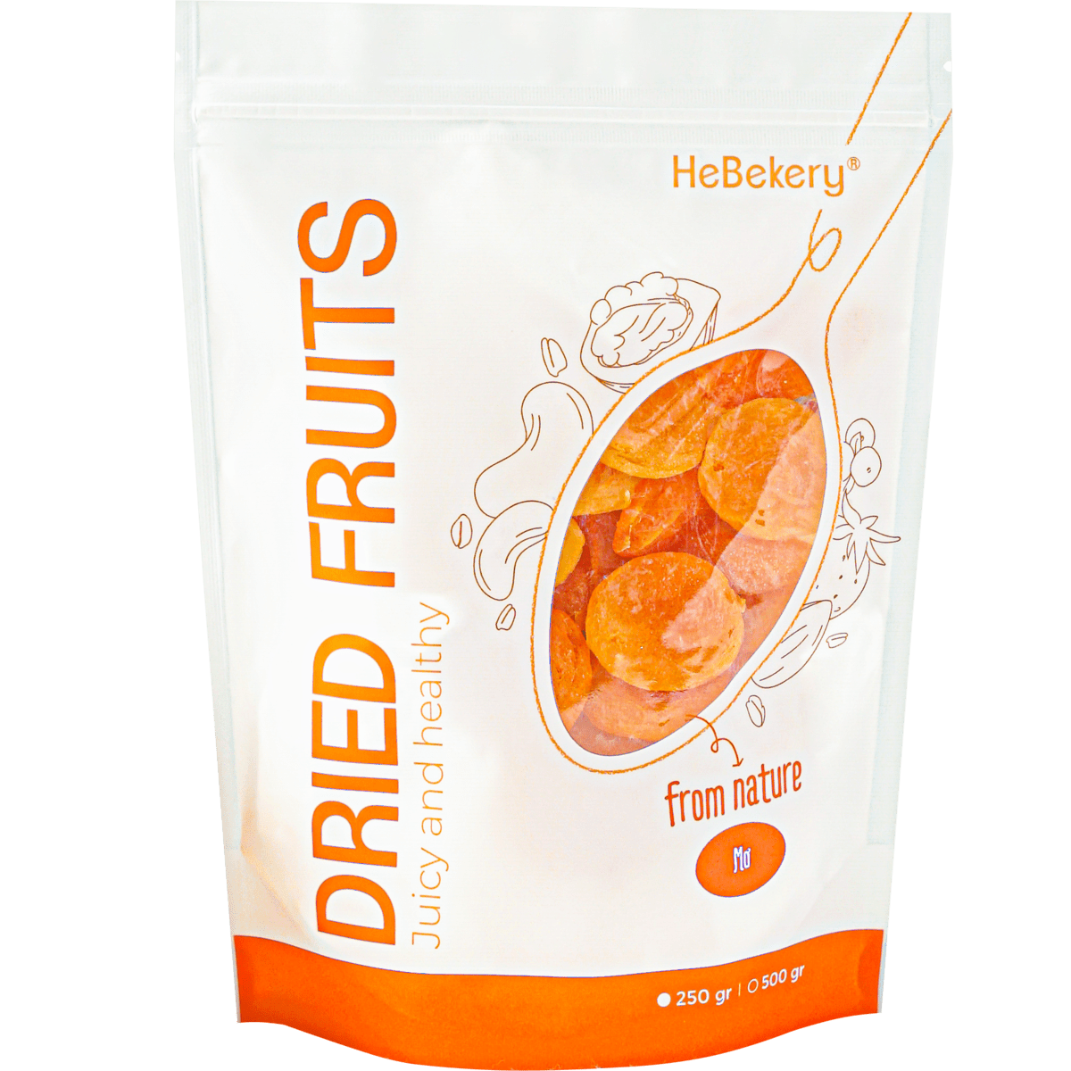 BISCOTTI Nguyên Cám Ăn Kiêng Vị Trái Cây Nhiệt Đới Hebekery