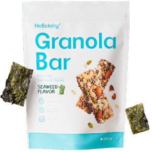 Thanh Hạt Granola Bar Rong Biển Nhật Bản Hebekery - Thanh Ngũ Cốc Siêu Hạt Dinh Dưỡng Rong Biển Ăn Vặt Healthy