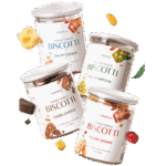 [Hũ 150gr] Biscotti Nguyên Cám Low Calories 4 Vị Hebekery – Bánh Ngũ Cốc Nướng Ăn Kiêng Lành Mạnh