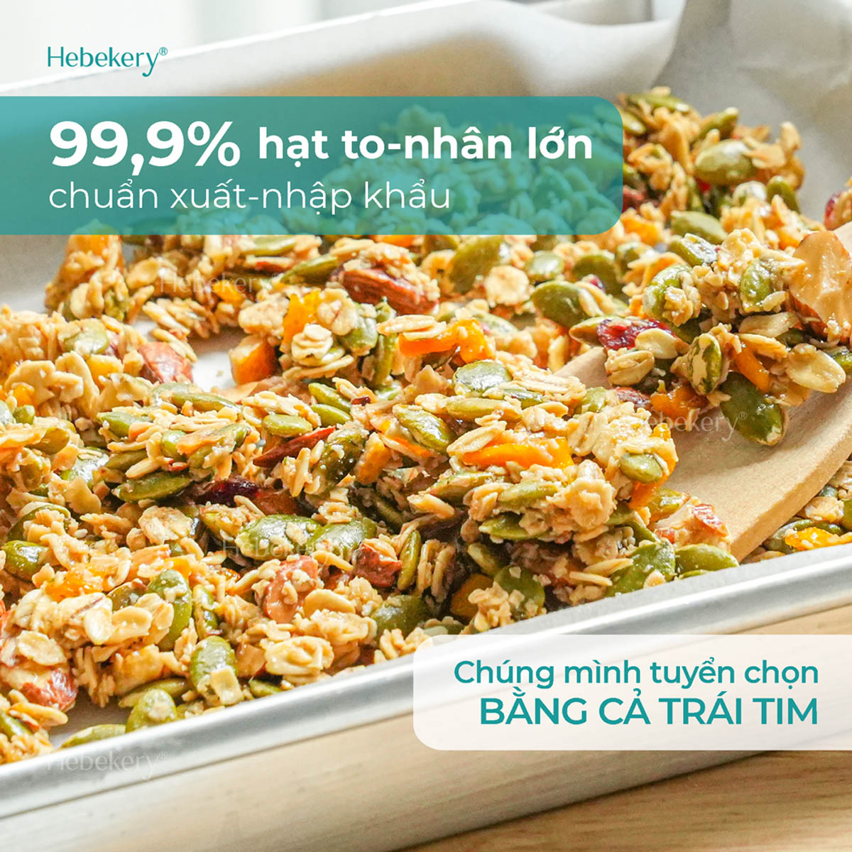 Granola Low Calories Siêu Giòn 5 Vị Hebekery - Ngũ Cốc Ăn Kiêng, Ăn Vặt Healthy Dinh Dưỡng Cho Mẹ Bầu - Hình ảnh 8