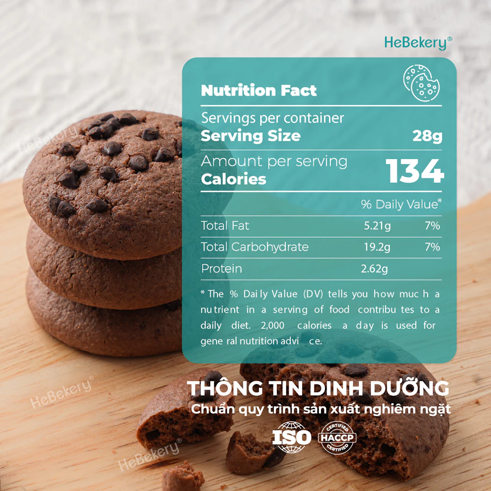 Cookies Hạnh Nhân Nguyên Cám - Bánh Cookies Ăn Vặt Chuẩn Healthy HeBekery by HeBe - Hình ảnh 9